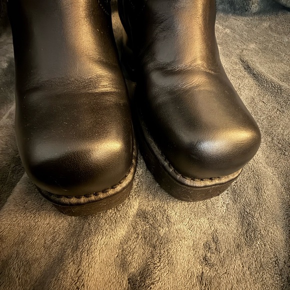 Jeffrey Campbell Black Combat Boots with Silver Accents - Picture 4 of 11